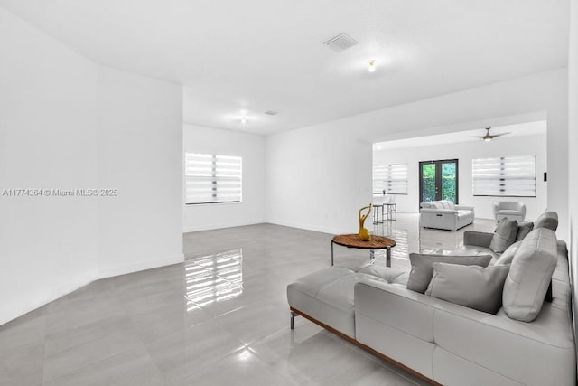 17451 SW 41st St, Miramar, FL 33029 - living room featuring ceiling fan