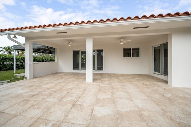 6881 SW 94th Ave, Miami, FL 33173 - view of patio / terrace featuring a ceiling fan