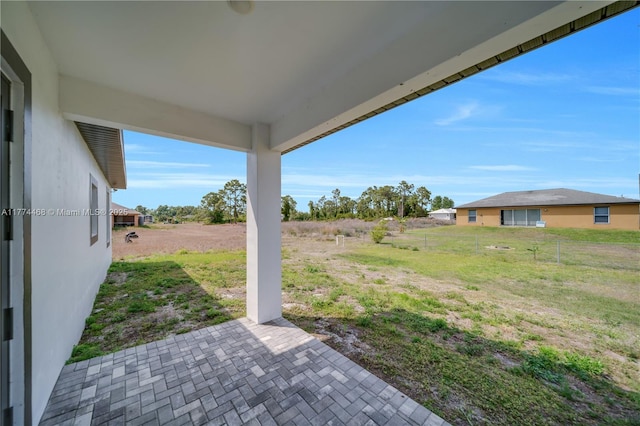 3114 39th St SW, Lehigh Acres, FL 33976 - view of yard with a patio