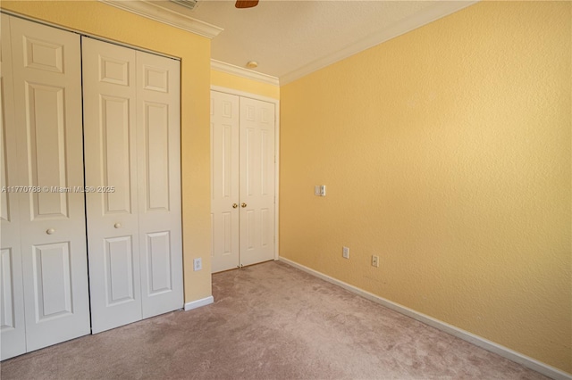 16473 SW 30th St, Miramar, FL 33027 - unfurnished bedroom featuring ornamental molding, carpet floors, and a closet
