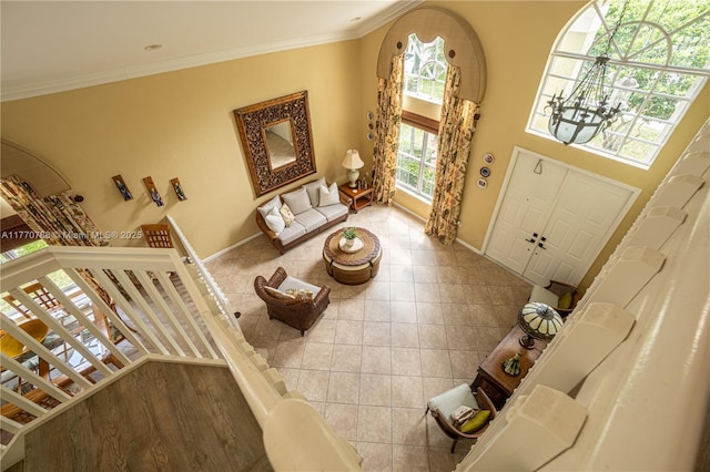 16473 SW 30th St, Miramar, FL 33027 - tiled foyer with baseboards and crown molding
