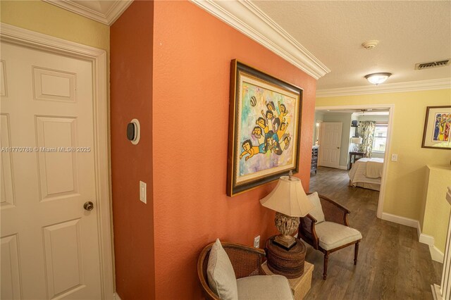 16473 SW 30th St, Miramar, FL 33027 - hall featuring crown molding and wood finished floors