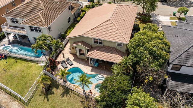 16473 SW 30th St, Miramar, FL 33027 - aerial view of property and surrounding area featuring a pool