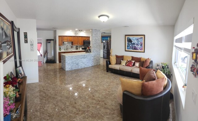 view of living area
