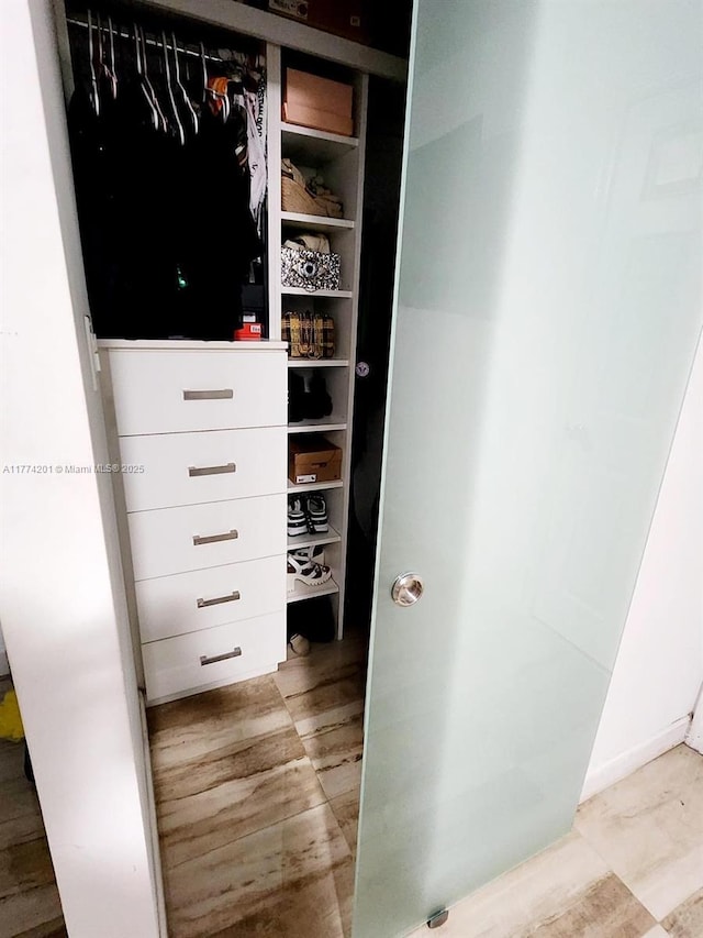 view of closet