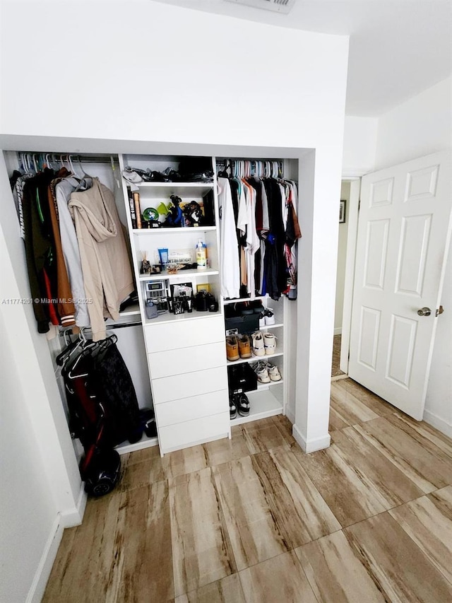 view of closet