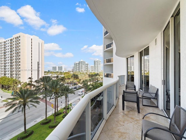 15901 Collins Ave Unit 405, Sunny Isles Beach, FL 33160 - balcony featuring a view of city