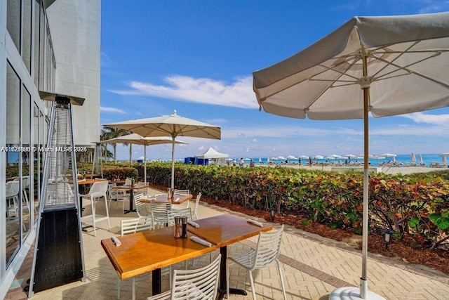 15901 Collins Ave Unit 405, Sunny Isles Beach, FL 33160 - view of patio featuring outdoor dining area