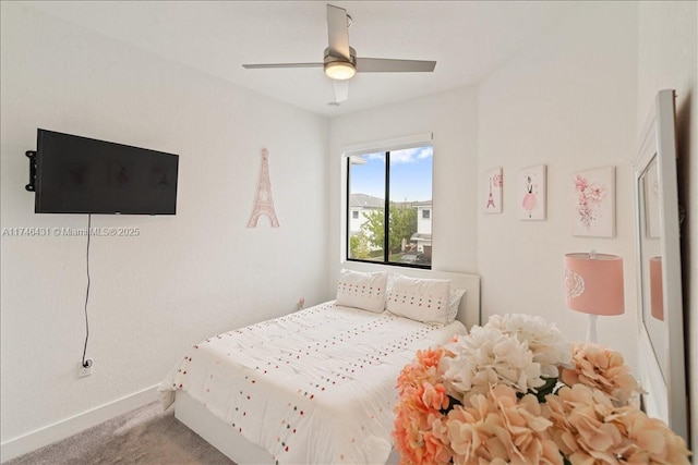 23300 SW 110th Ct, Homestead, FL 33032 - carpeted bedroom featuring baseboards and a ceiling fan