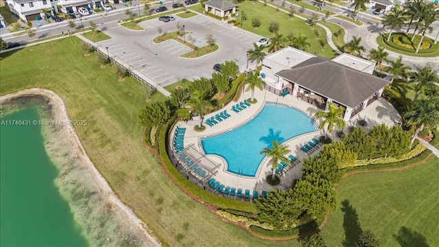 23300 SW 110th Ct, Homestead, FL 33032 - birds eye view of property with a water view