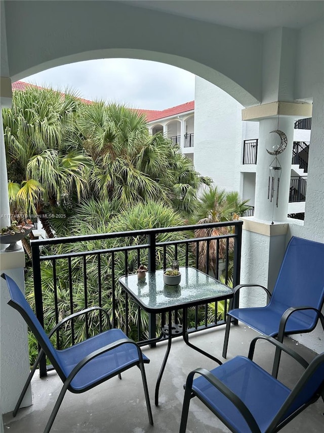 view of balcony