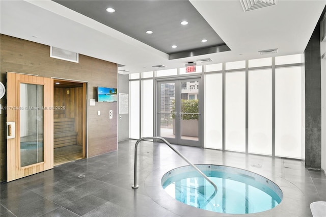 55 SE 6th St Unit 3503, Miami, FL 33131 - view of pool with an in-ground hot tub