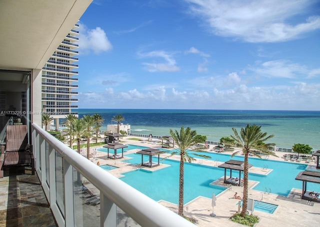 1850 S Ocean Dr Unit 1004, Hallandale Beach, FL 33009 - balcony featuring a water view