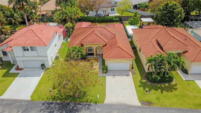 birds eye view of property featuring a residential view