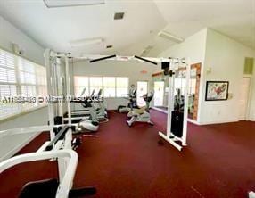 view of workout area
