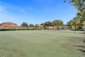 view of tennis court