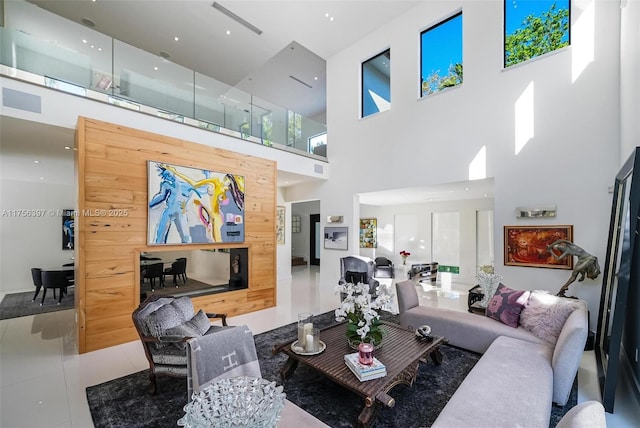 7360 SW 53rd Pl, Miami, FL 33143 - living area with tile patterned floors
