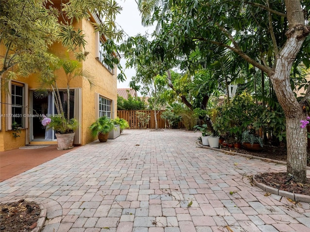 view of patio with fence