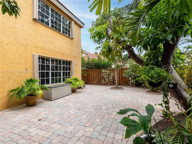 view of patio with fence
