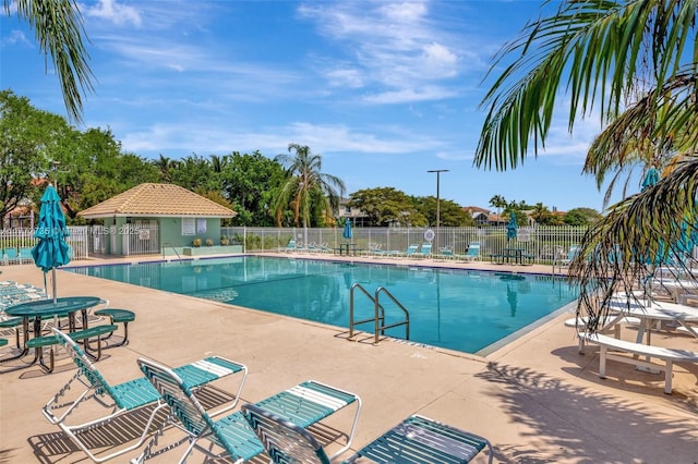 16249 NW 24th St, Pembroke Pines, FL 33028 - community pool with a patio area