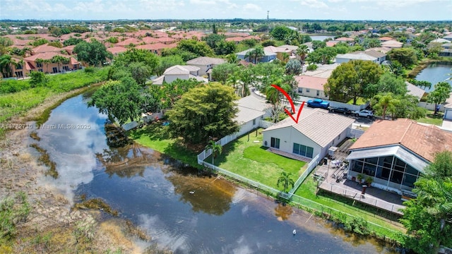 16249 NW 24th St, Pembroke Pines, FL 33028 - aerial view of residential area featuring a nearby body of water