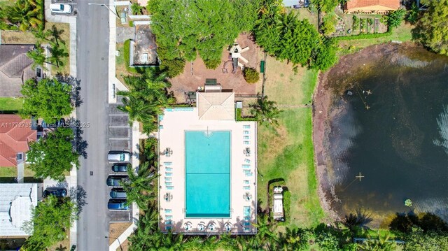 16249 NW 24th St, Pembroke Pines, FL 33028 - bird's eye view of a pool