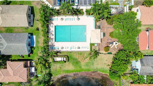 16249 NW 24th St, Pembroke Pines, FL 33028 - bird's eye view of a pool area