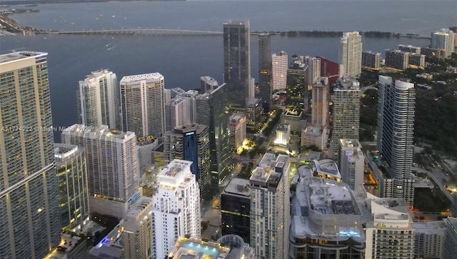 property's view of city with a water view