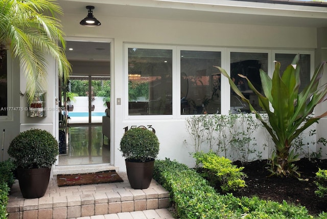 1523 Blue Rd, Coral Gables, FL 33146 - view of exterior entry with stucco siding