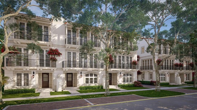 915 Palermo Ave Unit 1, Coral Gables, FL 33134 - view of front facade with stucco siding