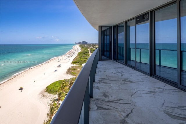 15701 Collins Ave Unit 1004, Sunny Isles Beach, FL 33160 - balcony featuring view of water and beach