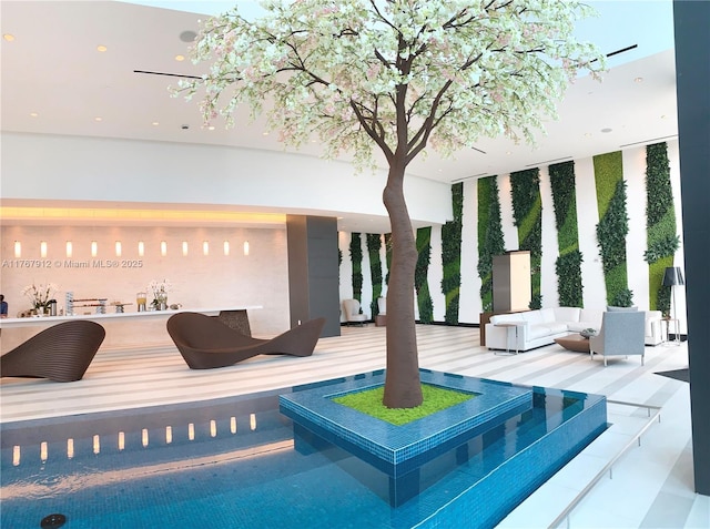 851 NE 1st Ave Unit 3905, Miami, FL 33132 - view of swimming pool with outdoor lounge area