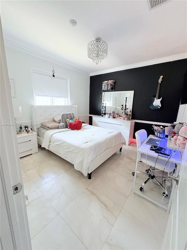 14261 SW 30th St, Miami, FL 33175 - bedroom with ornamental molding
