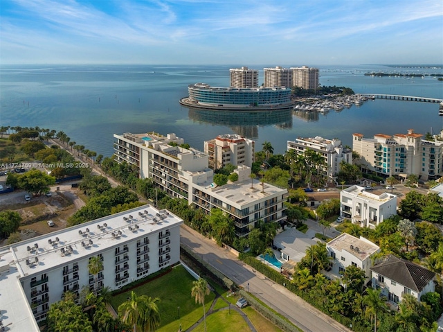 bird's eye view of a large body of water