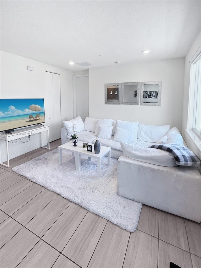 living area featuring wood finished floors