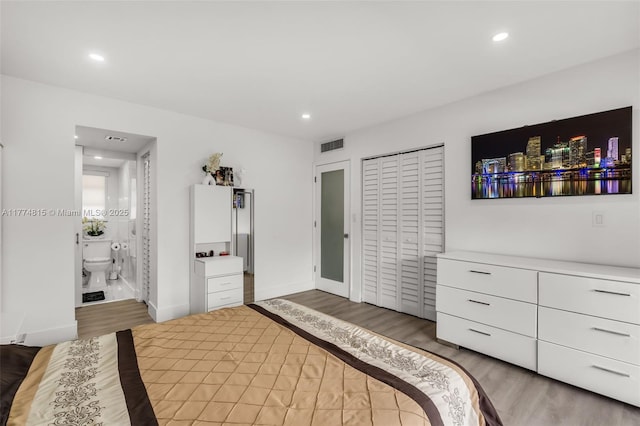 8775 Park Blvd Unit 111, Miami, FL 33172 - bedroom featuring recessed lighting, visible vents, and light wood-type flooring