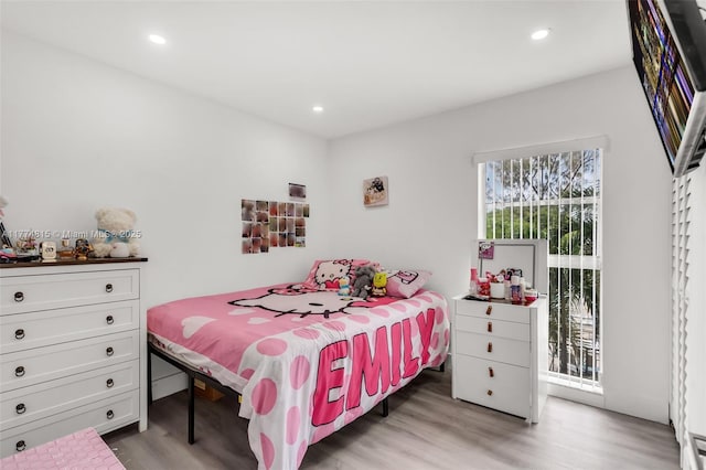 8775 Park Blvd Unit 111, Miami, FL 33172 - bedroom with light wood-style floors, recessed lighting, and access to outside