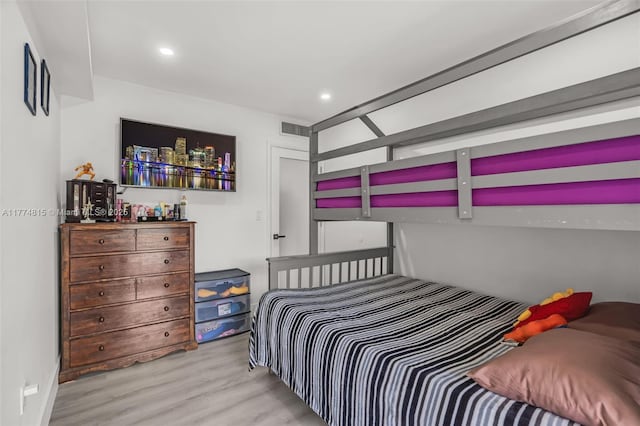 8775 Park Blvd Unit 111, Miami, FL 33172 - bedroom with recessed lighting, visible vents, and wood finished floors