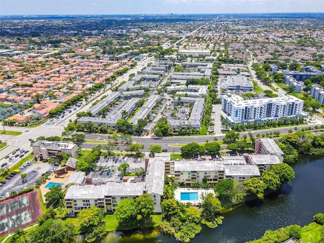 8775 Park Blvd Unit 111, Miami, FL 33172 - birds eye view of property with a water view