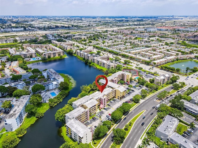 8775 Park Blvd Unit 111, Miami, FL 33172 - birds eye view of property with a water view