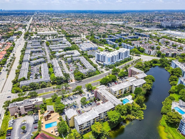 8775 Park Blvd Unit 111, Miami, FL 33172 - drone / aerial view featuring a water view
