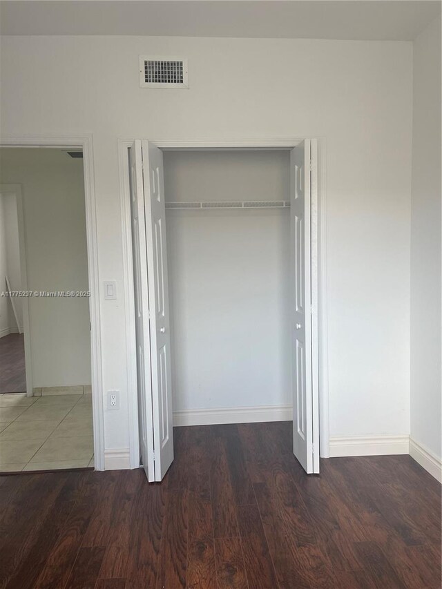 closet featuring visible vents