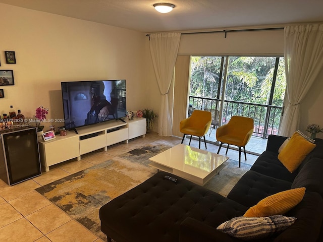 7951 SW 104th Unit 210D, Miami, FL 33156 - living room with light tile patterned floors