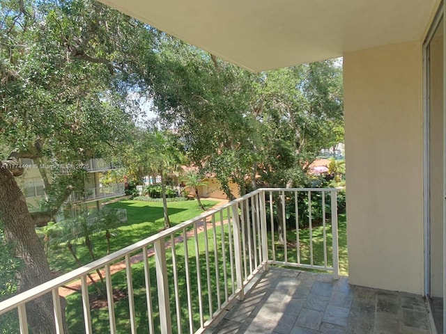 view of balcony