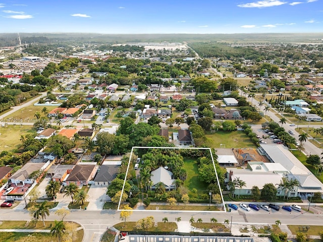 aerial view featuring a residential view