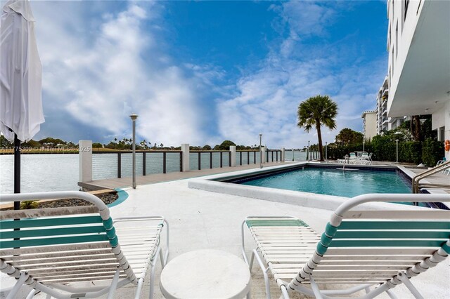 9180 W Bay Harbor Dr Unit 5C, Bay Harbor Islands, FL 33154 - community pool with a water view