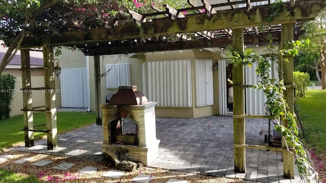 10766 Crescendo Cir, Boca Raton, FL 33498 - view of patio / terrace with a pergola