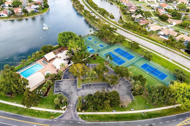 10766 Crescendo Cir, Boca Raton, FL 33498 - bird's eye view of a large body of water and a pool area