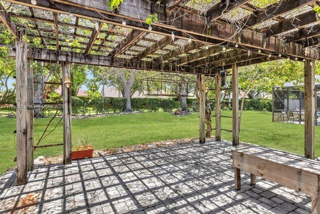 10766 Crescendo Cir, Boca Raton, FL 33498 - view of patio / terrace with a pergola