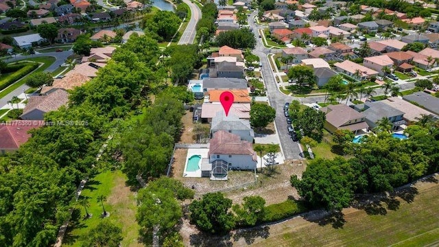 10766 Crescendo Cir, Boca Raton, FL 33498 - aerial view of property and surrounding area with nearby suburban area and a pool area